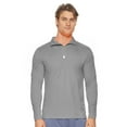 thumbnail image 1 of Expert Brand Men's Drimax Dri Fit Athletic Quarter Zipper Training Jacket, Steel, Large, 1 of 5