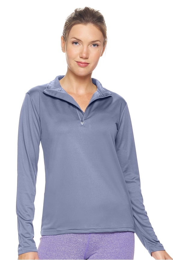 Women's Drimax Dri Fit Athletic Quarter Zipper Training Jacket, Steel, XXL
