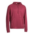 thumbnail image 1 of Expert Brand Men's Fleece Tec Pullover Hoodie Sweater, Cardinal, XL, 1 of 4