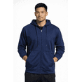 thumbnail image 1 of Expert Brand Men's Full Zip Hoodie Pullover Sweater, Navy, 3XL, 1 of 6