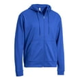 thumbnail image 1 of Expert Brand Men's Full Zip Hoodie Pullover Sweater, Royal Blue, Small, 1 of 6