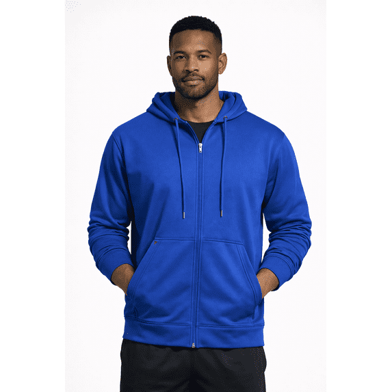 Expert Brand Men's Full Zip Hoodie Pullover Sweater, Royal Blue, 4XL