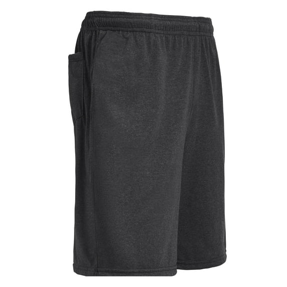 Expert Brand USA-Made Men's Heather Athletic Shorts, Dark Heather Charcoal, Small