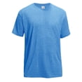 thumbnail image 1 of Expert Brand Men's Heather Performance Crewneck T-Shirt, Heather Royal Blue, Large, 1 of 4