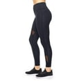 thumbnail image 1 of Expert Brand Women's High-Waist, Mesh Panel Leggings with Pocket, Black, Small, 1 of 5