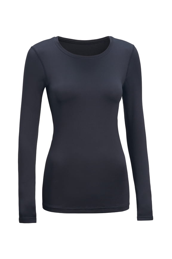 Women's Airstretch™ Long Sleeve Base Layer Shirt, Black, Medium