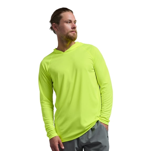 Expert Brand Men's DriMax Lightweight Hoodie, Safety Yellow, Medium