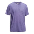 thumbnail image 1 of Expert Brand Men's Heather Performance Crewneck T-Shirt, Heather Purple, XS, 1 of 5