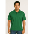 thumbnail image 1 of Expert Brand Men's Oxymesh™ Dry Fit Athletic Polo Shirt, Forest Green, XL, 1 of 7