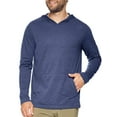 thumbnail image 1 of Expert Brand USA-Made Men's Athletic Heather Hoodie Shirt, Dark Heather Navy, Medium, 1 of 7