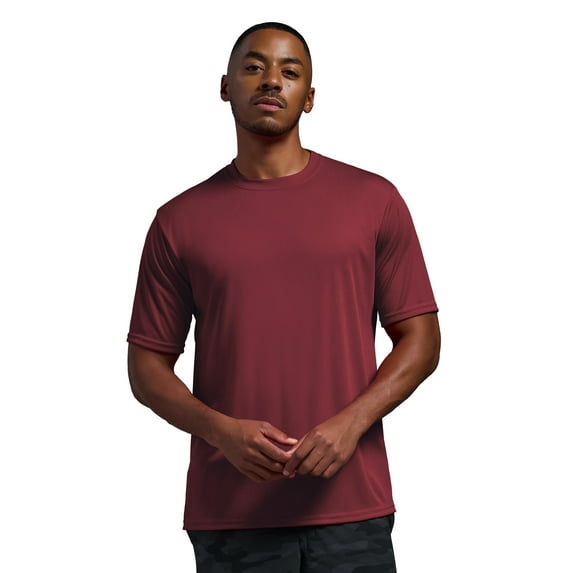 Expert Brand USA-Made Men's DriMax™ Athletic Crewneck T-Shirt, Cardinal, XXS