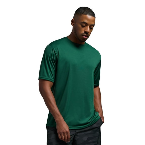 Expert Brand USA-Made Men's DriMax™ Athletic Crewneck T-Shirt, Forest Green, S