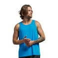 thumbnail image 1 of Expert Brand USA-Made Men's DriMax™ Athletic Tank Top, Safety Blue, XXL, 1 of 6