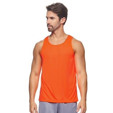 Expert Brand USA-Made Men's DriMax™ Athletic Tank Top, Safety Orange, 3XL