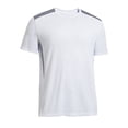 thumbnail image 1 of Expert Brand USA-Made Men's DriMax™ Color Blocked Athletic T-Shirt, White/Steel, 2XL, 1 of 3