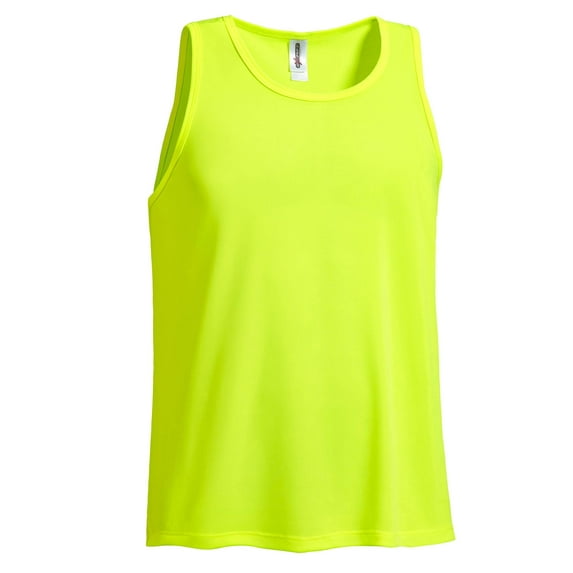 Expert Brand USA-Made Men's DriMax™ Workout Athletic T-Shirt, Safety Yellow, S