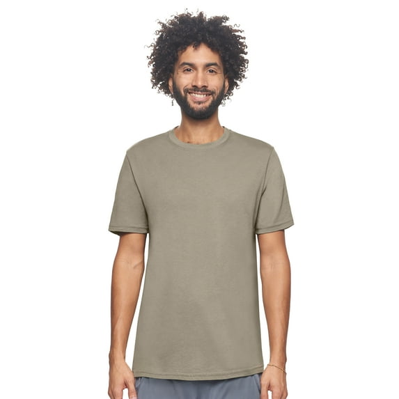 Expert Brand USA-Made Men's MoCA Cotton Blend Crewneck T-Shirt, Olive, XL