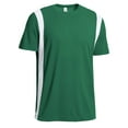 thumbnail image 1 of Expert Brand USA-Made Men's Oxymesh™ Athletic Color Block T-Shirt, Forest Green/White, XL, 1 of 3