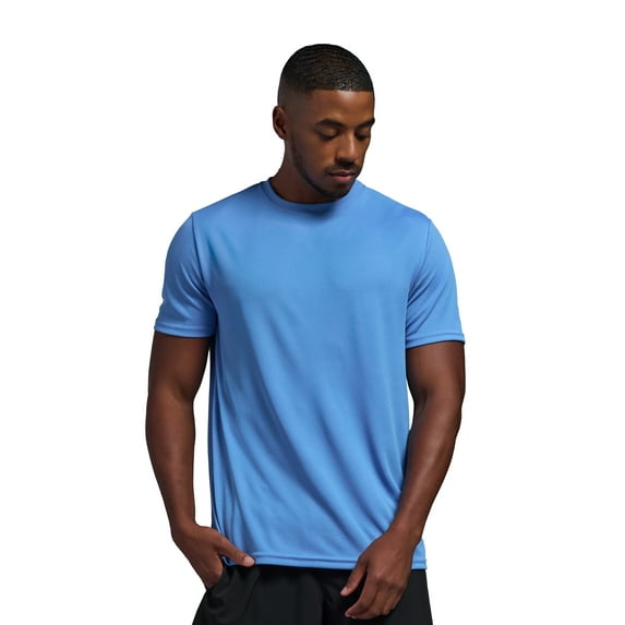 Expert Brand USA-Made Men's Oxymesh™ Athletic Crewneck T-Shirt, Carolina Blue, XS