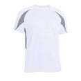 thumbnail image 1 of Expert Brand USA-Made Men's Oxymesh™ Athletic Raglan Short Sleeve T-Shirt, White/Steel, 2XL, 1 of 2