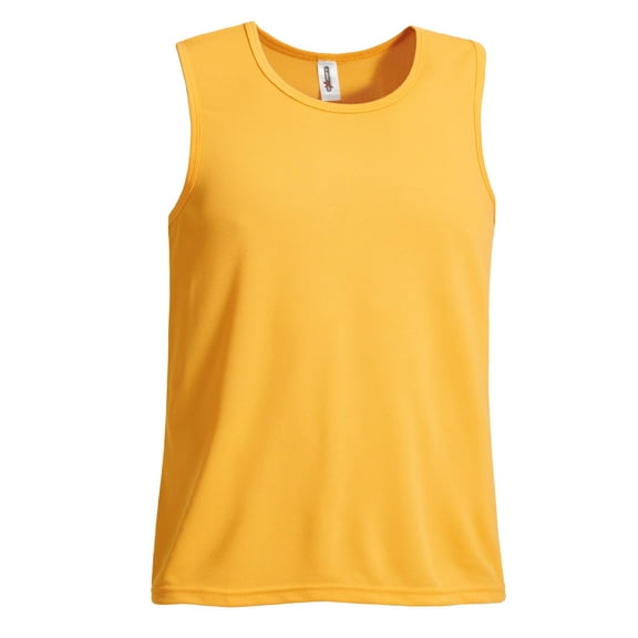 Expert Brand USA-Made Men's Oxymeshâ„¢ Athletic Sleeveless T-Shirt, Gold, 2XL