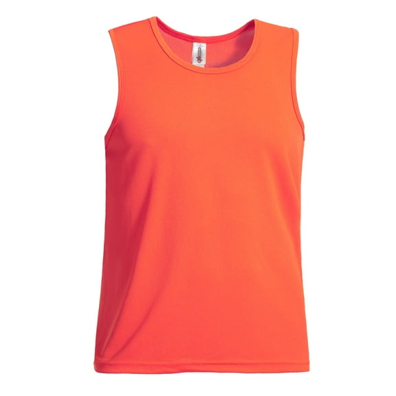 Expert Brand USA-Made Men's Oxymesh™ Athletic Sleeveless T-Shirt, Orange, Large