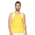 thumbnail image 1 of Expert Brand USA-Made Men's Oxymesh™ Athletic Tank Top, Yellow/White, Small, 1 of 7