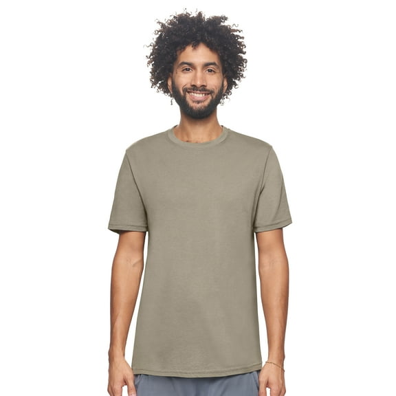 Expert Brand USA-Made Men's MoCA Cotton Blend Crewneck T-Shirt, Olive, Large