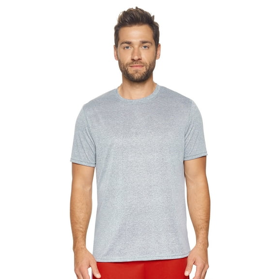 Expert Brand USA-Made Men's Natural-Feel Jersey Crewneck, Heather Gray, XL