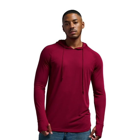 Expert Brand USA-Made Men's Siro Casual Hoodie, Scarlet, XL