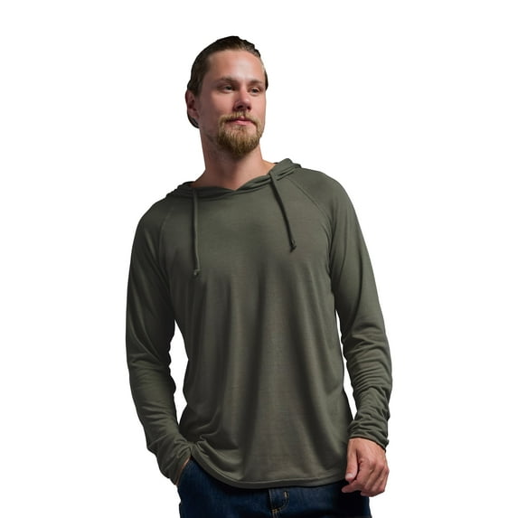 Expert Brand USA-Made Men's Siro Casual Hoodie, Olive, 2XL