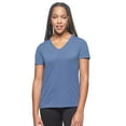 thumbnail image 1 of Expert Brand USA-Made Women's Siro Casual V-Neck T-Shirt, Stone Blue, XL, 1 of 5