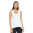thumbnail image 1 of Expert Brand USA-Made Women's Siro Casual V-Neck Tunic Tank Top, White, Medium, 1 of 5