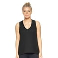 thumbnail image 1 of Expert Brand USA-Made Women's Siro Casual V-Neck Tunic Tank Top, Black, XS, 1 of 5