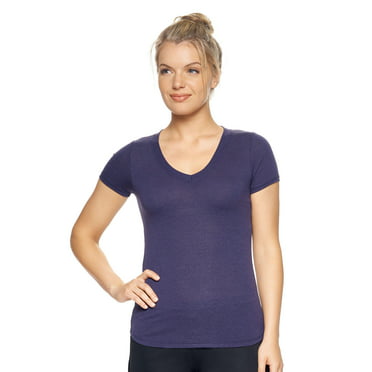 Expert Brand USA-Made MoCA V-Neck Cotton Blend T-Shirt for Women ...