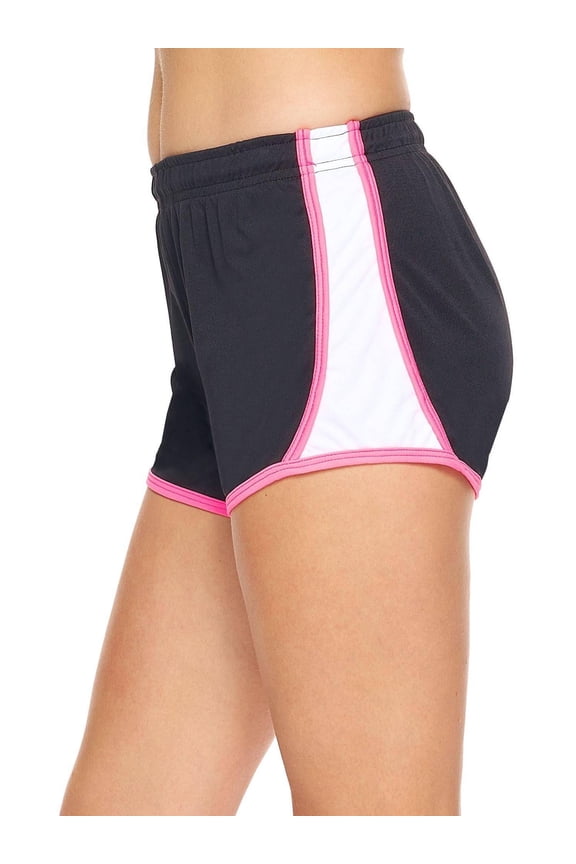 USA-Made Women's DriMax™ Athletic Go-Active Shorts, Black, 2XL