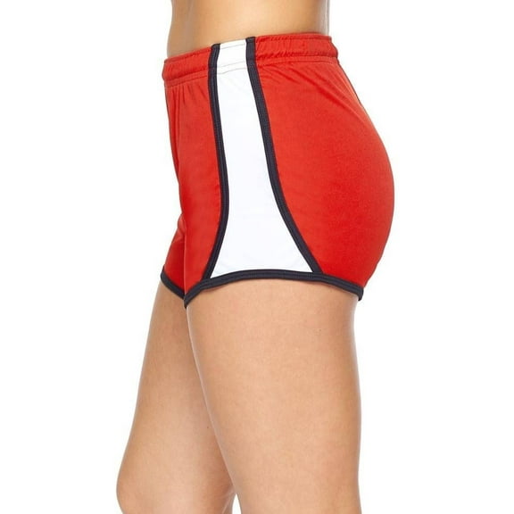 Expert Brand USA-Made Women's DriMax™ Athletic Go-Active Shorts, Red, Large