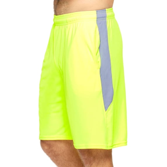 Expert Brand USA-Made Men's DriMax™ Athletic Outdoor Shorts, Safety Yellow, 3XL