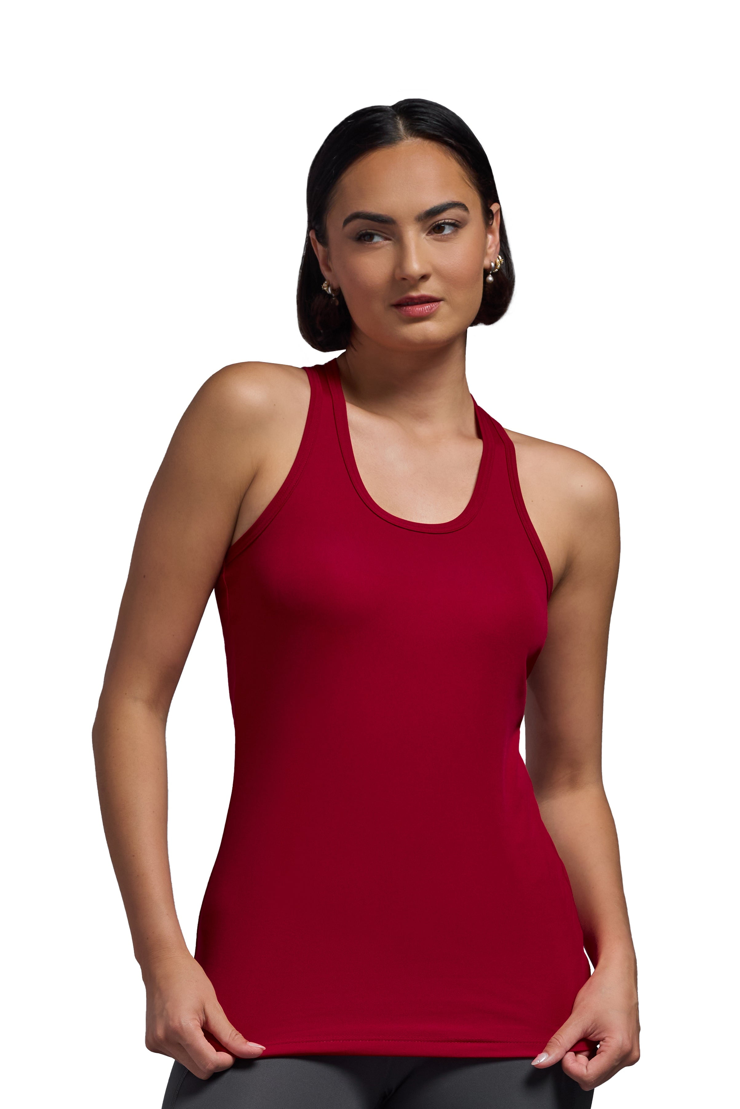 Expert Brand USAMade Women's DriMax™ Athletic Tank Top, Red, XL — free download