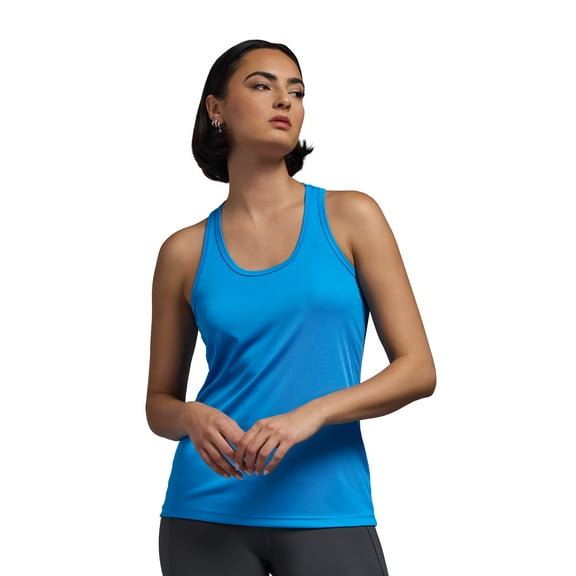 Expert Brand USA-Made Women's DriMax™ Athletic Tank Top, Safety Blue, XXL