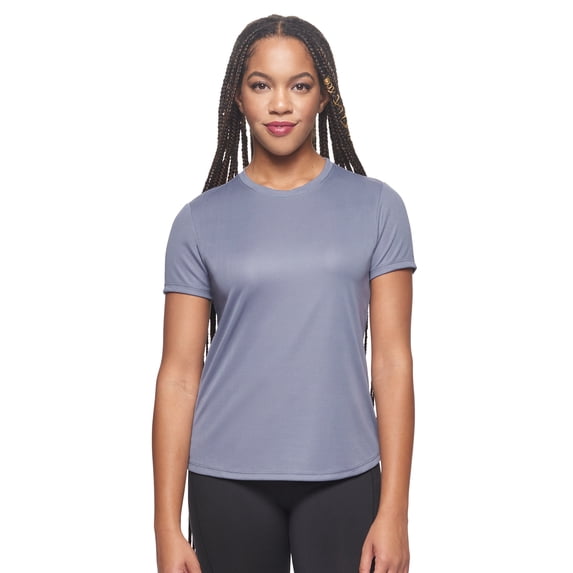 Expert Brand USA-Made Women's Oxymesh™ Athletic Crewneck T-Shirt , Steel, XXL