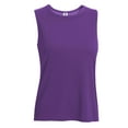 thumbnail image 1 of Expert Brand USA-Made Women's Oxymesh™ Athletic Sleeveless T-Shirt, Dark Purple, Medium, 1 of 2
