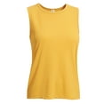 thumbnail image 1 of Expert Brand USA-Made Women's Oxymesh™ Athletic Sleeveless T-Shirt, Gold, Large, 1 of 2