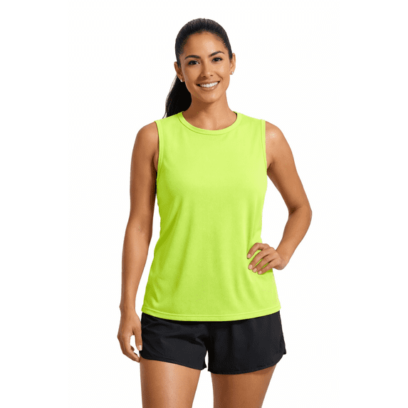 Expert Brand USA-Made Women's Oxymesh™ Athletic Sleeveless T-Shirt, Key Lime, 2XL