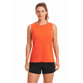 thumbnail image 1 of Expert Brand USA-Made Women's Oxymesh™ Athletic Sleeveless T-Shirt, Orange, 2XL, 1 of 6