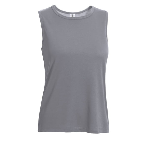 Expert Brand USA-Made Women's Oxymesh™ Athletic Sleeveless T-Shirt, Steel, Small