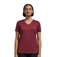 thumbnail image 1 of Expert Brand USA-Made Women's Oxymesh™ Athletic V Neck T-Shirt, Cardinal, Large, 1 of 6