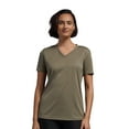thumbnail image 1 of Expert Brand USA-Made Women's Oxymesh™ Athletic V Neck T-Shirt, Tan, Large, 1 of 6