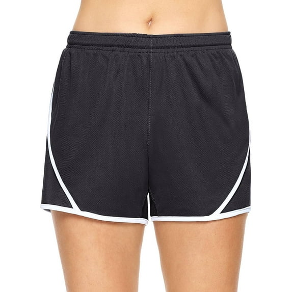 Expert Brand USA-Made Women's Oxymesh™ Fitness Athletic Shorts, Black, Small