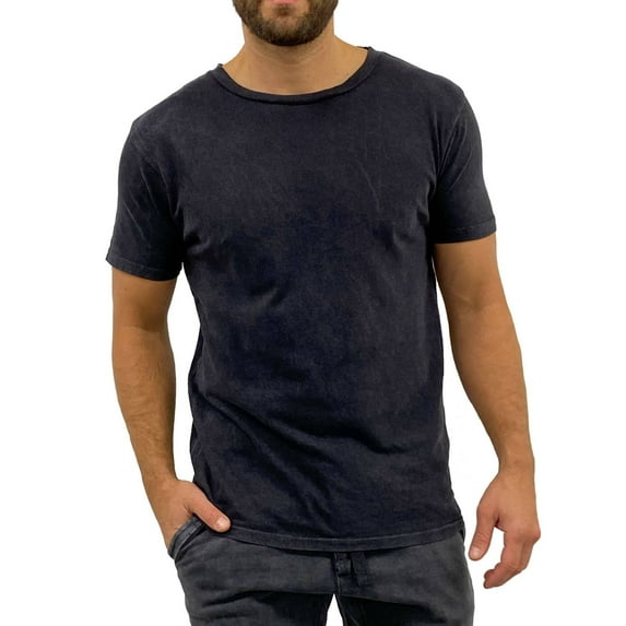 Expert Brand USA-Made Men's Vintage Style Cotton Casual T-Shirt, Vintage Black, Medium